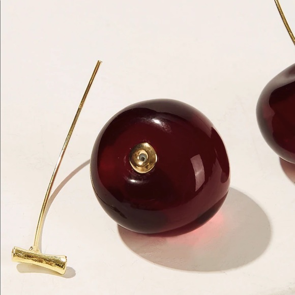 Cherry drop earrings - Picture 3 of 5